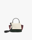Sac ALEXIA NANO Colourblock Canopé de face, anse rigide et bandoulière amovible détachées