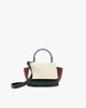 Sac ALEXIA NANO Colourblock Canopé de face, anse rigide et bandoulière amovible détachées