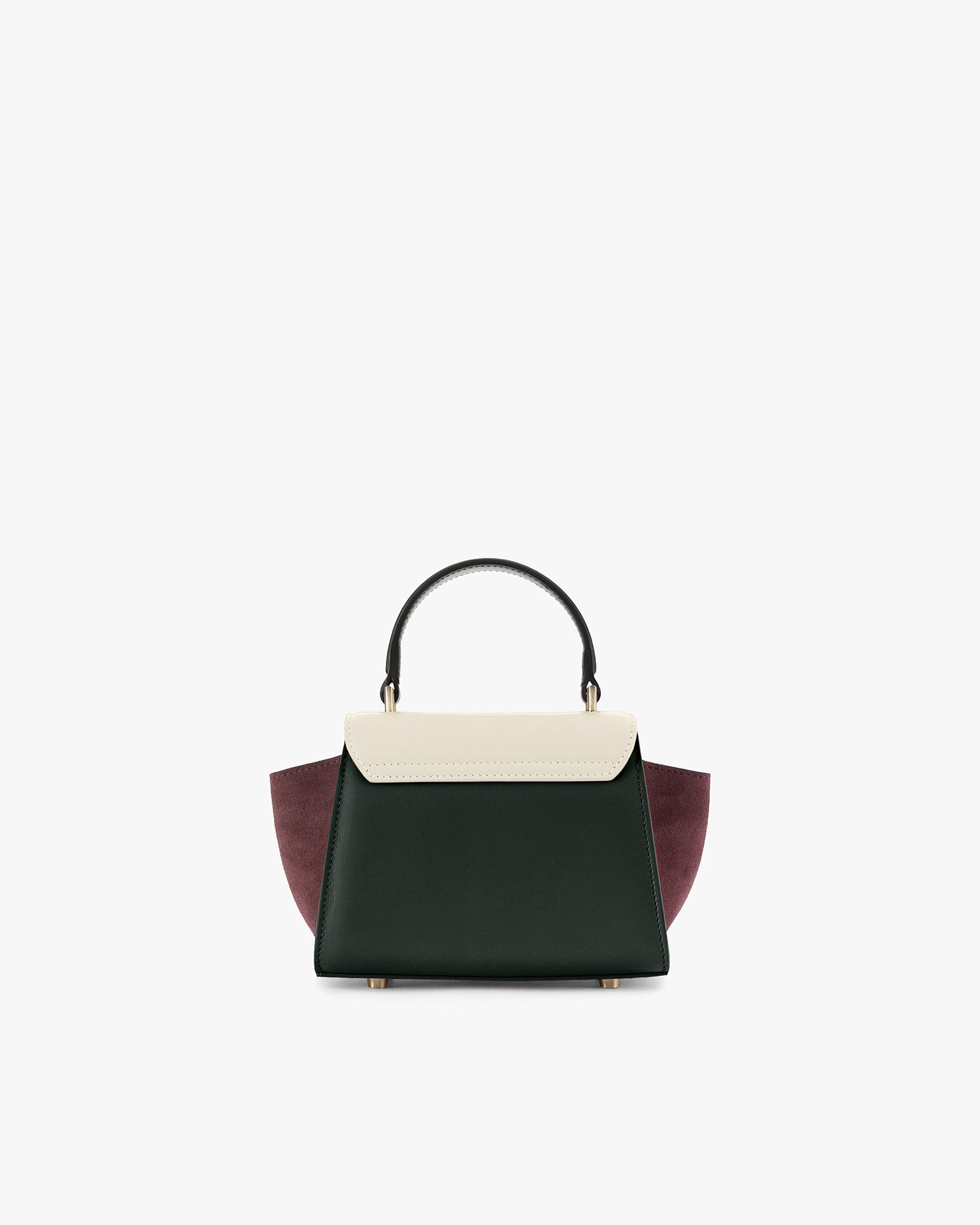 Sac ALEXIA NANO Colourblock Canopé, vue de face, poignée rigide, posé sur fond blanc