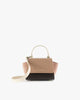 Sac ALEXIA NANO Colourblock Marlowe, vue de face, anse rigide et bandoulière amovible