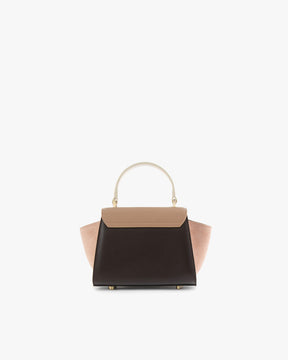 ALEXIA NANO Colourblock Marlowe, vue de face, sac posé, anse rigide ivoire