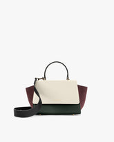 Sac ALEXIA Colourblock Canopé de face, anse courte et bandoulière noire amovible détachée