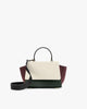 Sac ALEXIA Colourblock Canopé de face, anse courte et bandoulière noire amovible détachée