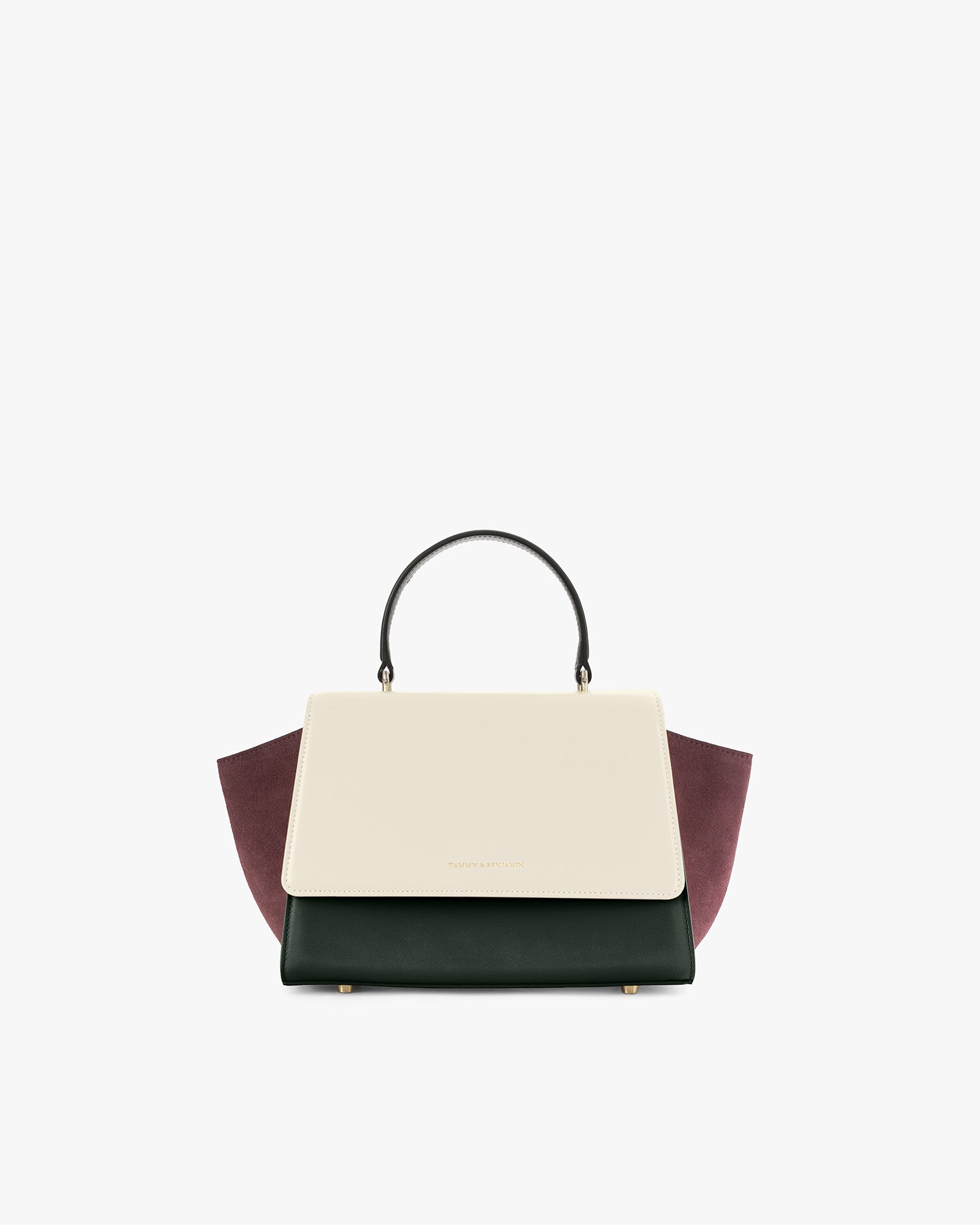 Sac ALEXIA Colourblock Canopé de face, poignée gainée, ailes latérales déployées