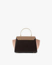 ALEXIA bag in Colourblock Marlowe, back view, top handle, side wings extended