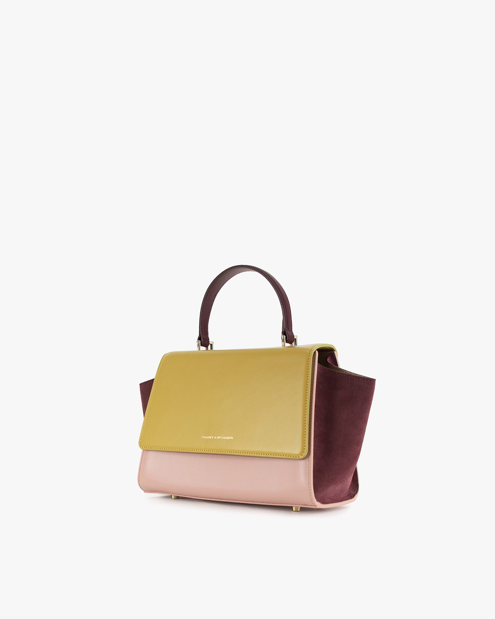Sac ALEXIA Colourblock Vesper, vue de trois quarts dos, aile latérale déployée, poignée tenue