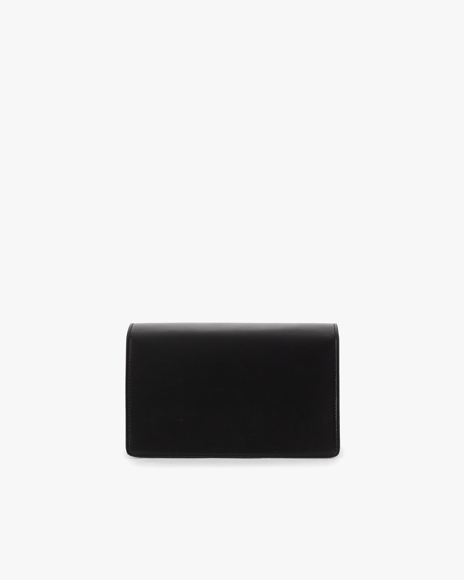 Sac ELEANOR noir, vue de dos, posé, rabat fermé sans détail visible du fermoir