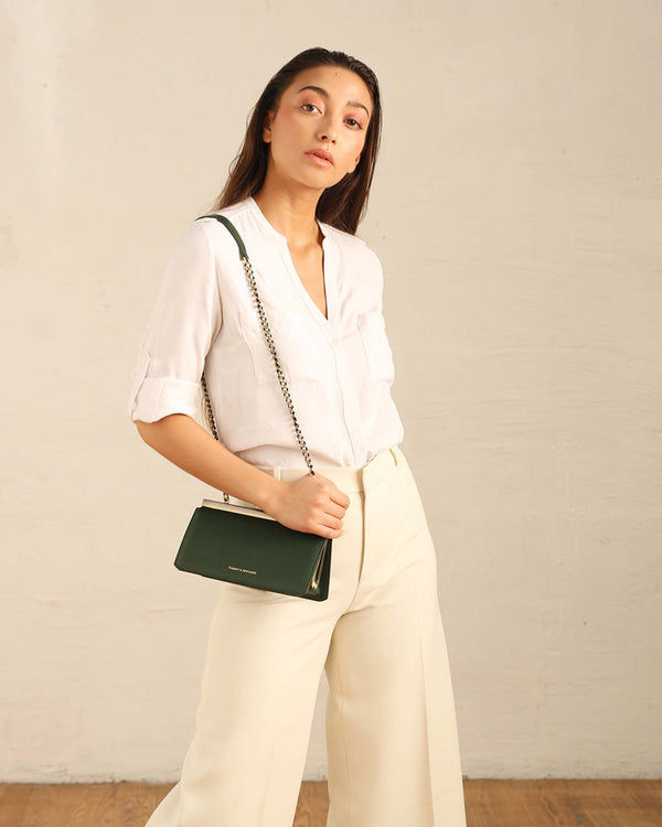JEANNE BAGUETTE - Emerald green - Archives